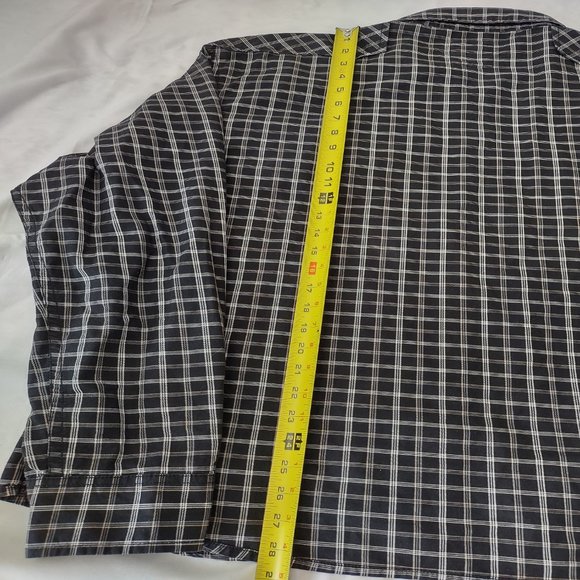 RIG Utility Clothing Check Button down Men’s XL shirt Cotton Long Sleeve - Picture 8 of 8
